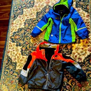 Boys SZ  7 London Fog H20 proof lining (2 items) blue Exc shape